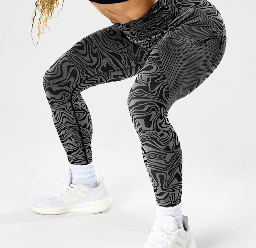Leggings de yoga sans couture respirants taille haute pour femmes, pantalon de sport gainant et push-up pour la course à pied et l'entraînement