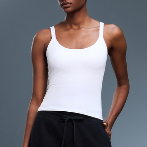 Débardeur de Yoga Sans Couture Extensible, Doux pour la Peau, avec Soutien-Gorge Intégré, Dos Nageur, Haut de Sport Polyvalent pour Femme, Idéal pour l'Été