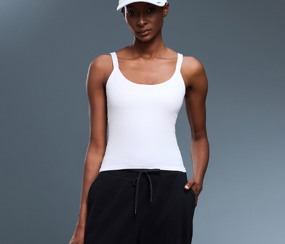 Débardeur de Yoga Sans Couture Extensible, Doux pour la Peau, avec Soutien-Gorge Intégré, Dos Nageur, Haut de Sport Polyvalent pour Femme, Idéal pour l'Été