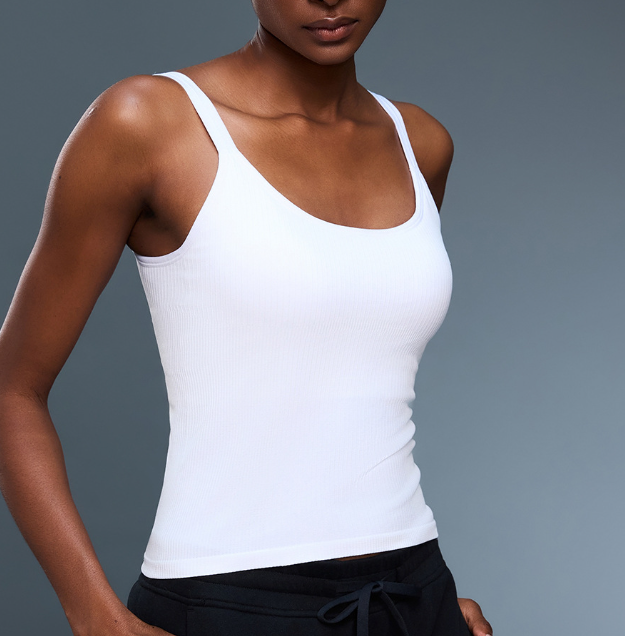 Débardeur de Yoga Sans Couture Extensible, Doux pour la Peau, avec Soutien-Gorge Intégré, Dos Nageur, Haut de Sport Polyvalent pour Femme, Idéal pour l'Été