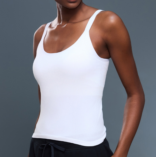 Débardeur de Yoga Sans Couture Extensible, Doux pour la Peau, avec Soutien-Gorge Intégré, Dos Nageur, Haut de Sport Polyvalent pour Femme, Idéal pour l'Été