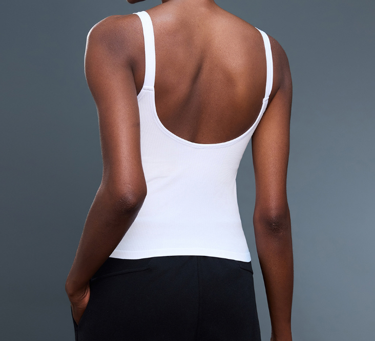 Débardeur de Yoga Sans Couture Extensible, Doux pour la Peau, avec Soutien-Gorge Intégré, Dos Nageur, Haut de Sport Polyvalent pour Femme, Idéal pour l'Été