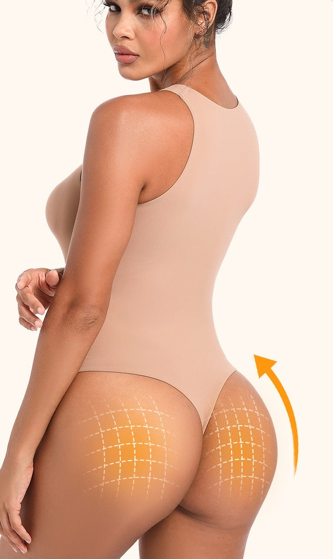Combinaison sculptante sans coutures de qualité supérieure : Combinaison gainante sans manches et Gaine amincissante à haute compression pour le ventre