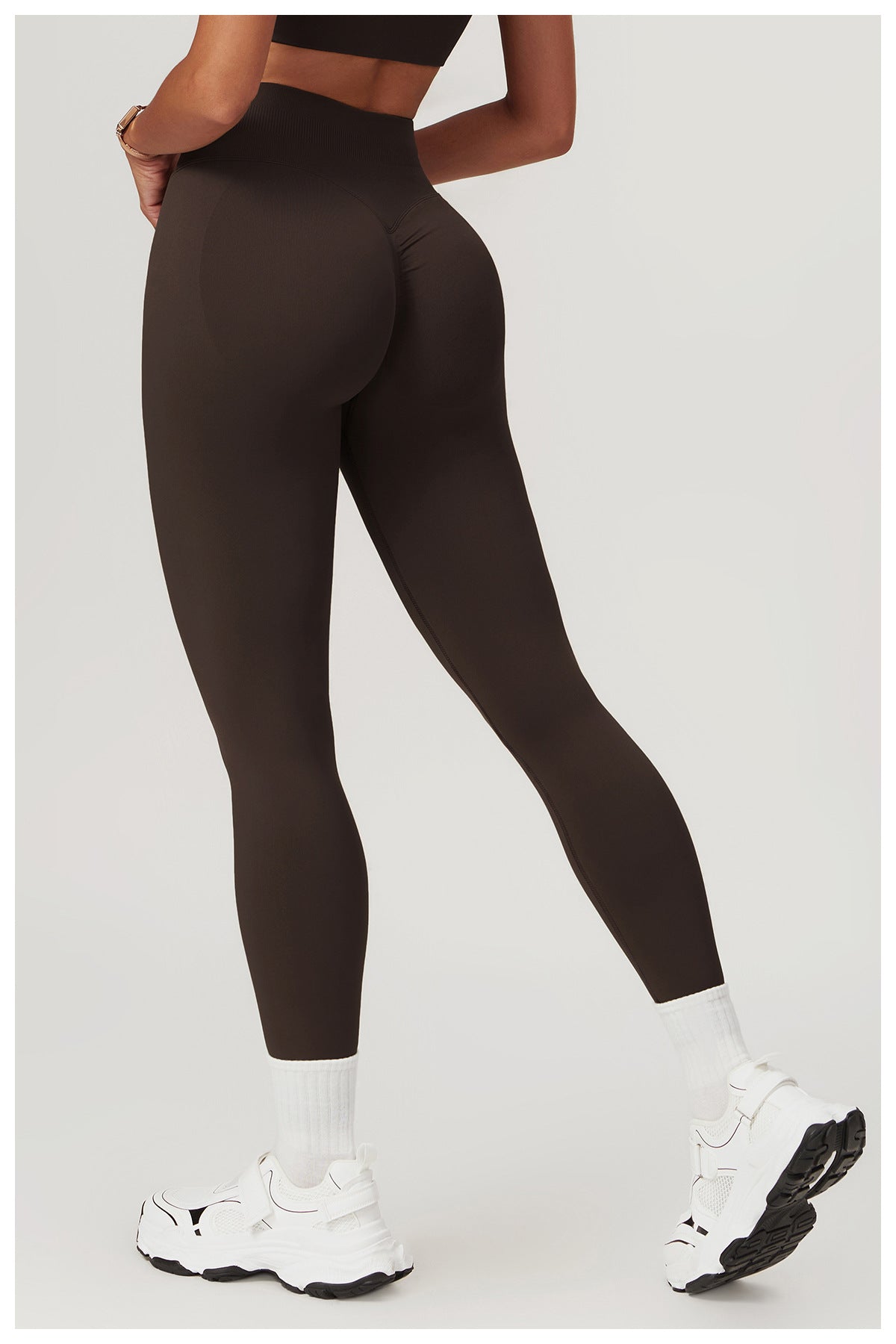 Legging de yoga rehausseur de fessier sans couture : Vêtement de sport taille haute gainant pour la course et le fitness 4524 (copie)
