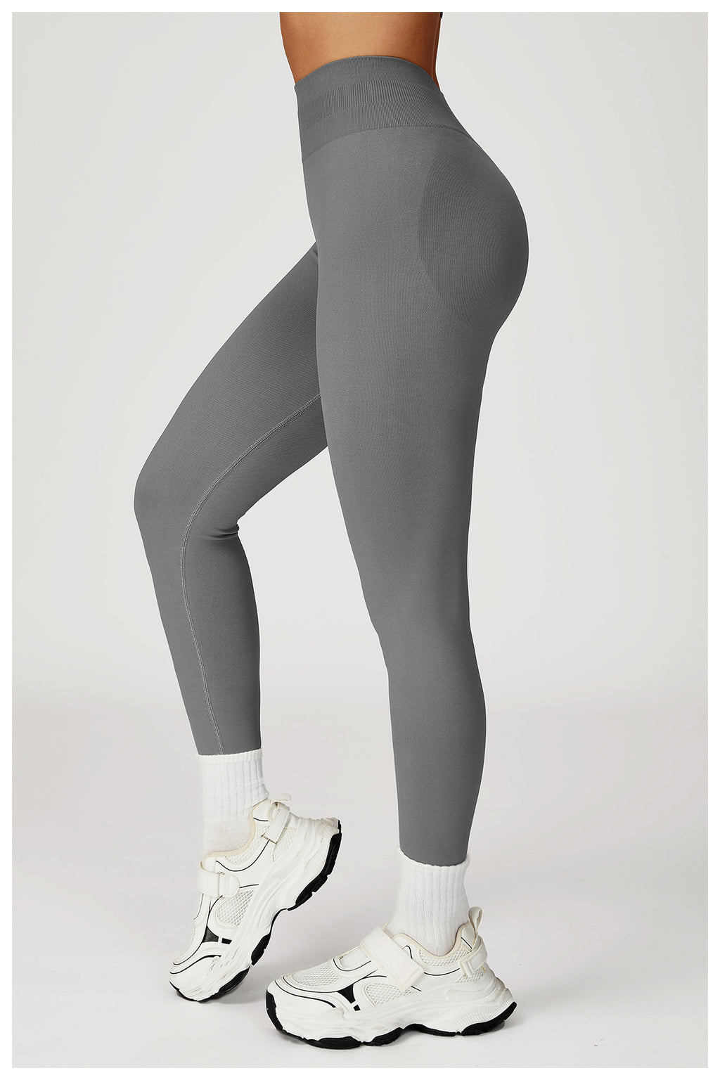 Legging de yoga taille haute sans couture : Vêtement de sport galbant et gainant pour la course en extérieur 2553