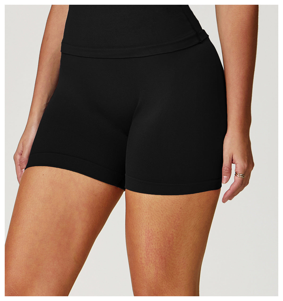 Seamless High-Waisted Yoga Shorts: Booty-Lifting Quick-Dry Activewear for Summer Fitness 5563