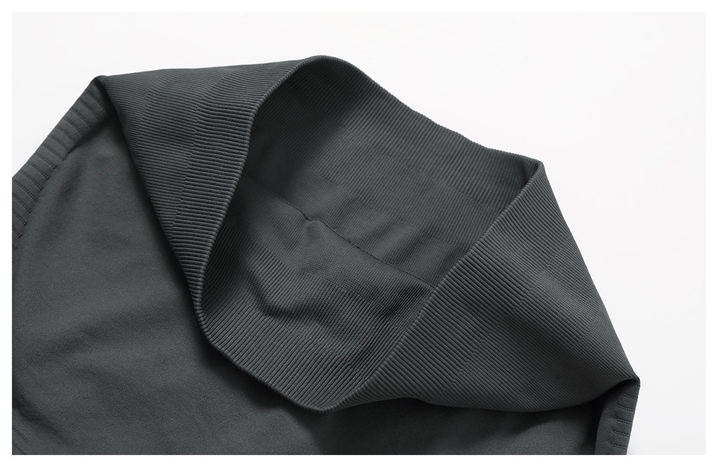 Ensemble de yoga côtelé sans couture à dos nageur : Ensemble de vêtements de sport gainant et rehausseur de fessier 5479