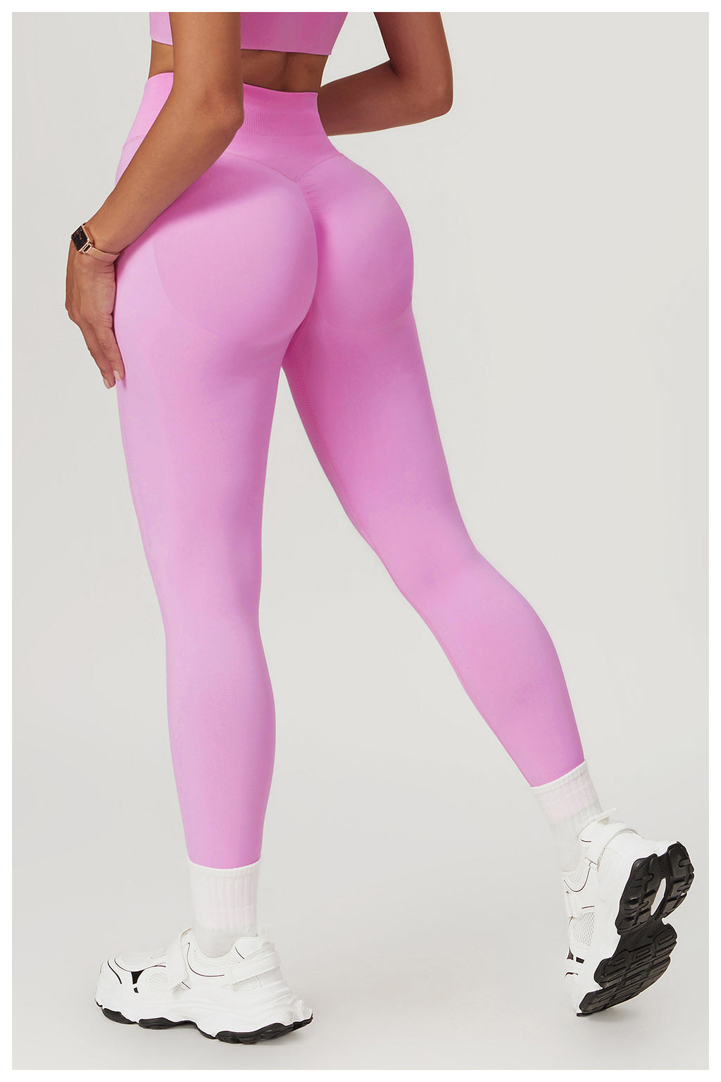 Legging de yoga rehausseur de fessier sans couture : Vêtement de sport taille haute gainant pour la course et le fitness 4524 (copie)