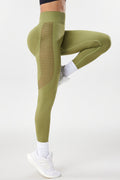 Women's Cutout Sexy Peach Booty Yoga Leggings, High Waist Anti-Slip Workout Pants for Running & Fitness