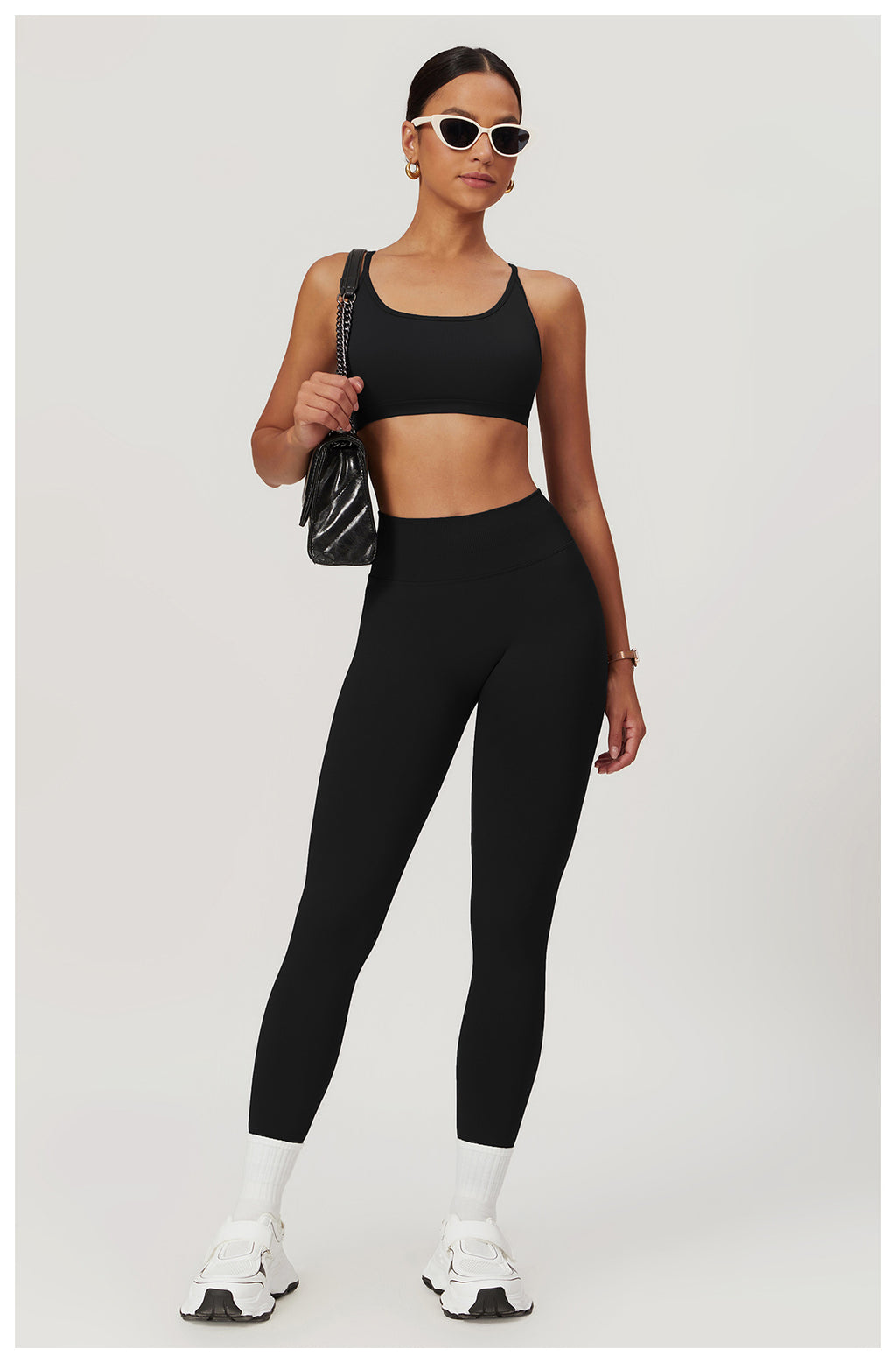 Legging de yoga rehausseur de fessier sans couture : Vêtement de sport taille haute gainant pour la course et le fitness 4524 (copie)