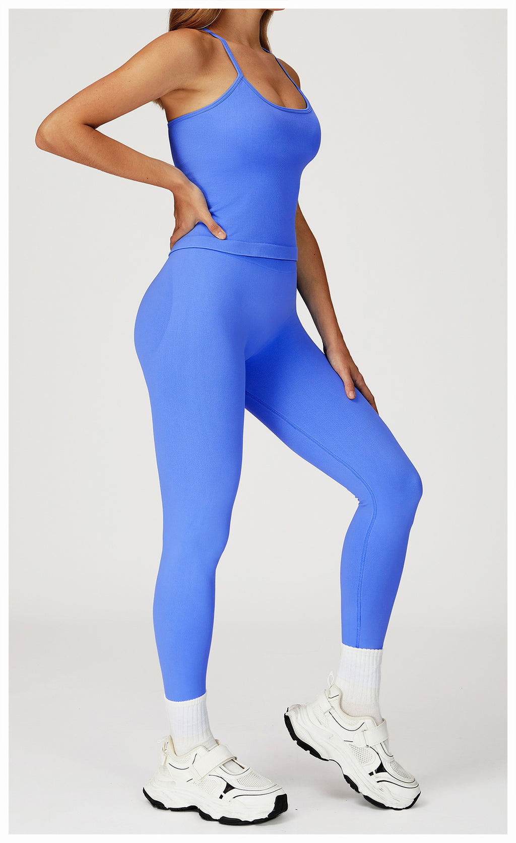Premium Seamless Yoga Set: Slim-Fit Quick-Dry Activewear for Outdoor Leisure & Fitness 4835