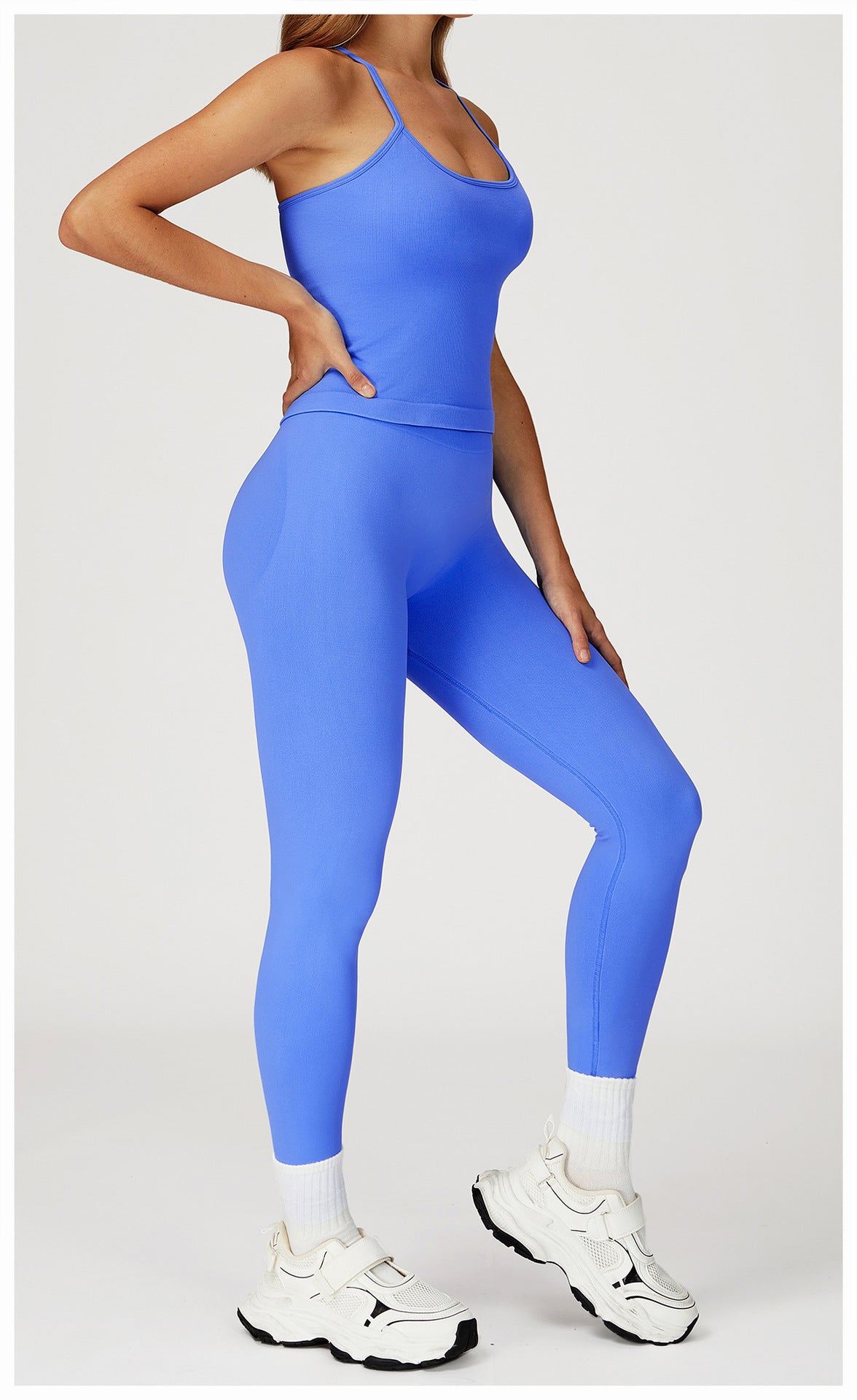 Premium Seamless Yoga Set: Slim-Fit Quick-Dry Activewear for Outdoor Leisure & Fitness 4835