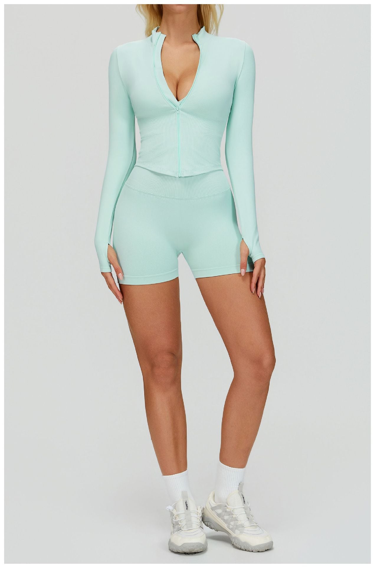 Ensemble de Yoga 3 Pièces Sans Couture : Vêtements de Sport Amincissants Taille Haute & Tenue de Fitness Séchage Rapide 5412