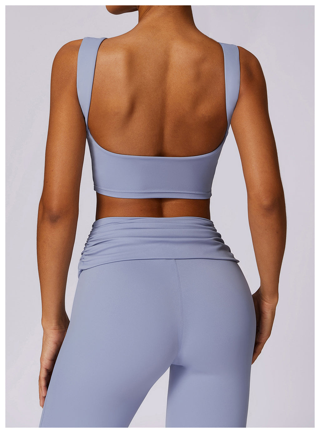 Yoga-Tanktop mit hohem Halt, stoßfest, Racerback, Push-up, schnell trocknend, Fitness-Top, Running, schmaler Sport-BH
