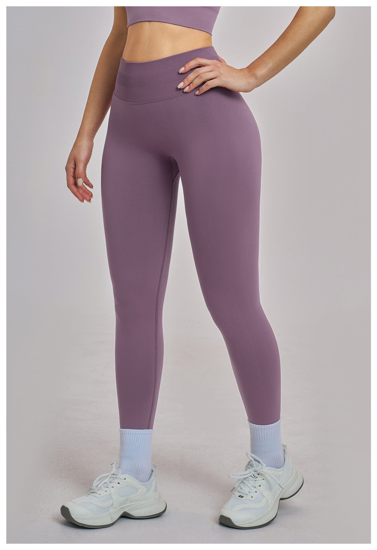 Legging de yoga rehausseur de fessier sans couture : Vêtement de sport taille haute gainant pour la course et le fitness 4524 (copie)