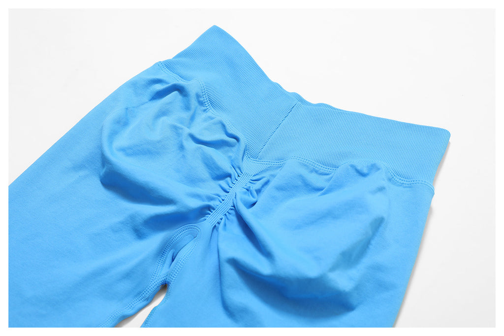 Ensemble de yoga sans coutures à dos ouvert : Vêtements de sport ajustés à séchage rapide pour la course à pied et le fitness 5284