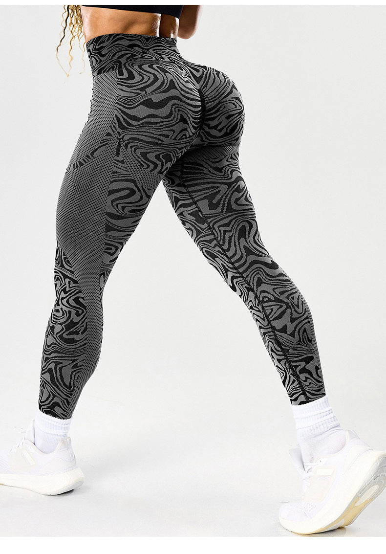 Leggings de yoga sans couture respirants taille haute pour femmes, pantalon de sport gainant et push-up pour la course à pied et l'entraînement