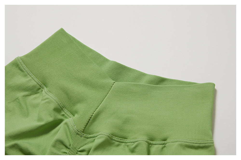 Ensemble de yoga sans coutures à dos ouvert : Vêtements de sport ajustés à séchage rapide pour la course à pied et le fitness 5284