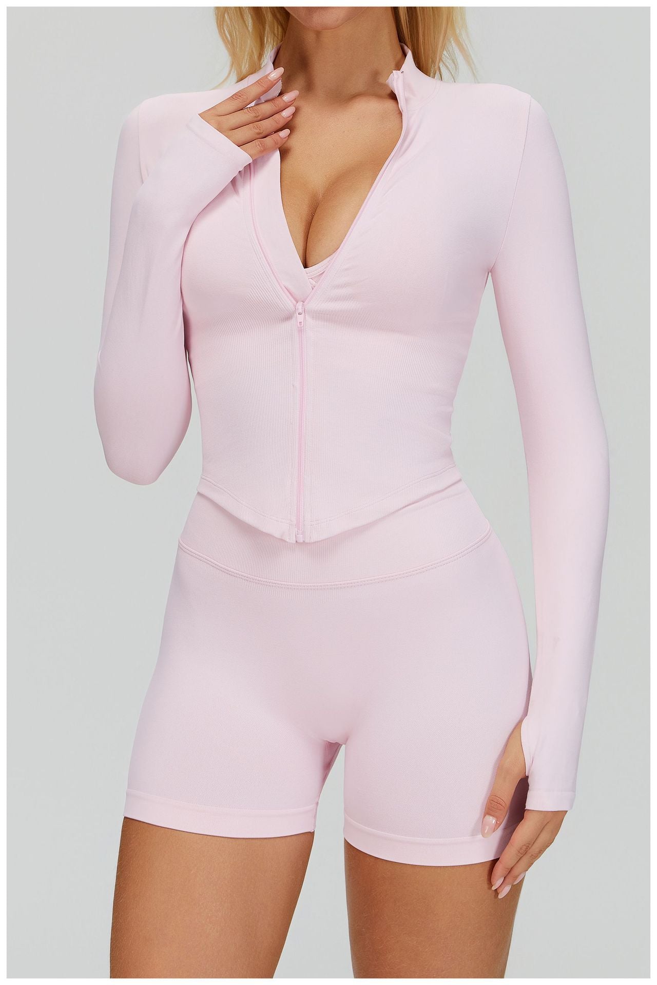 Ensemble de Yoga 3 Pièces Sans Couture : Vêtements de Sport Amincissants Taille Haute & Tenue de Fitness Séchage Rapide 5412