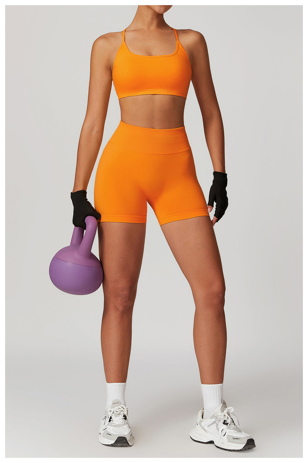 Seamless High-Waisted Yoga Shorts: Booty-Lifting Quick-Dry Activewear for Summer Fitness 5563