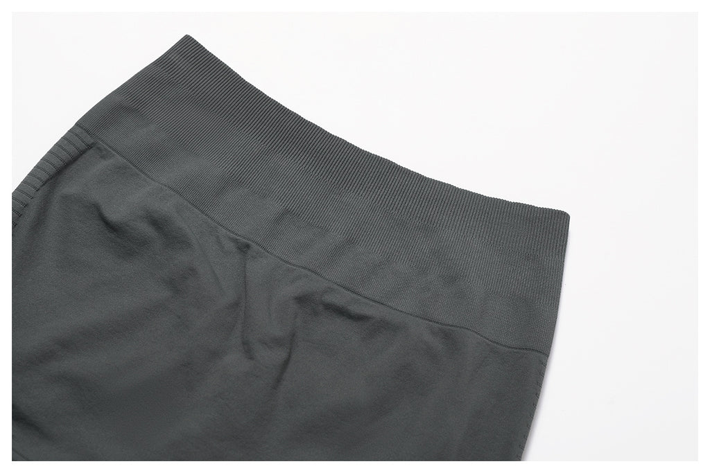 Ensemble de yoga côtelé sans couture à dos nageur : Ensemble de vêtements de sport gainant et rehausseur de fessier 5479