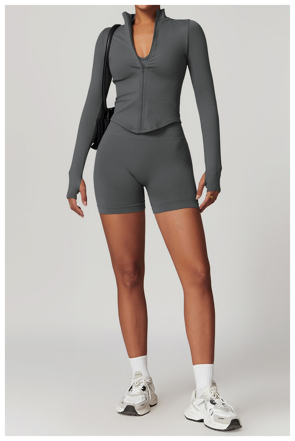 Ensemble de yoga côtelé sans couture à dos nageur : Ensemble de vêtements de sport gainant et rehausseur de fessier 5479