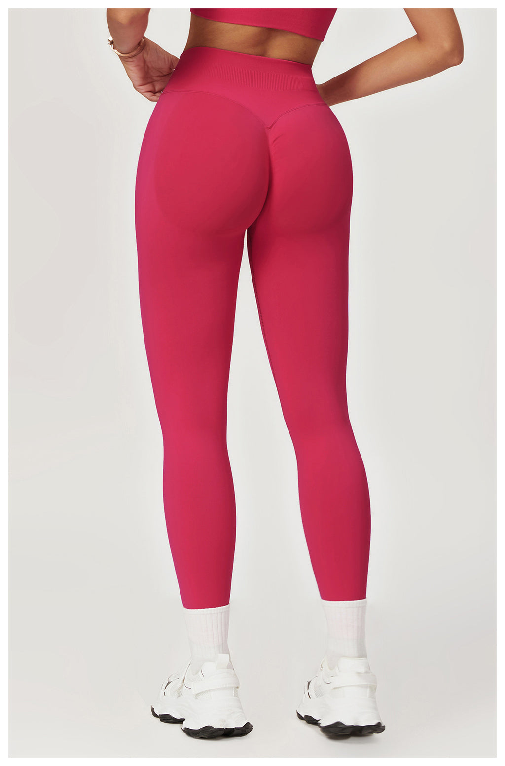 Legging de yoga sans couture galbant fesses : Pantalon de fitness taille haute, gainant et à séchage rapide 9421