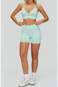 Ensemble de Yoga 3 Pièces Sans Couture : Vêtements de Sport Amincissants Taille Haute & Tenue de Fitness Séchage Rapide 5412