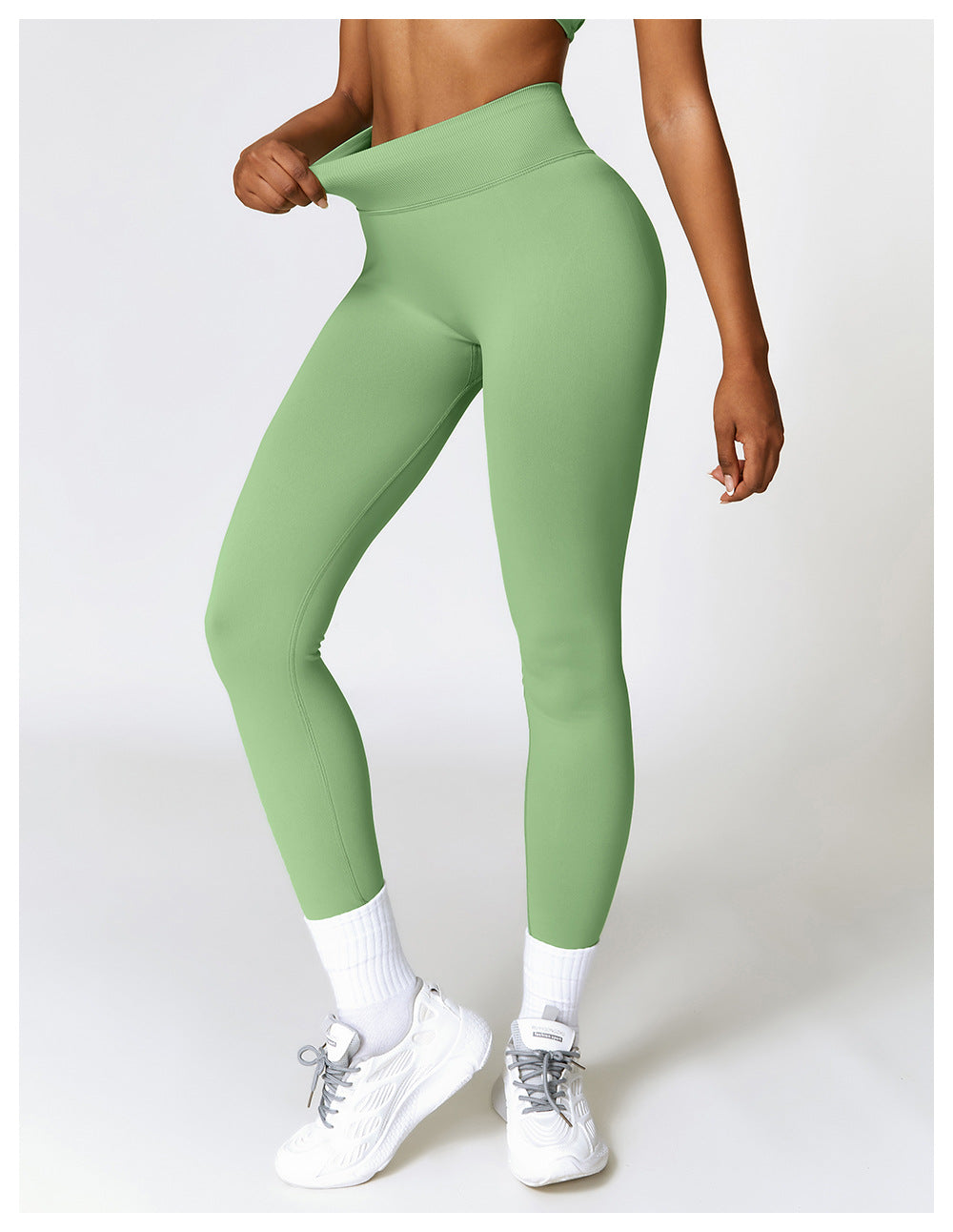 Legging de yoga sans couture taille haute en V : Push-up & Coupe ajustée, Séchage rapide, Vêtement de sport pour la course à pied 4426 (copie)