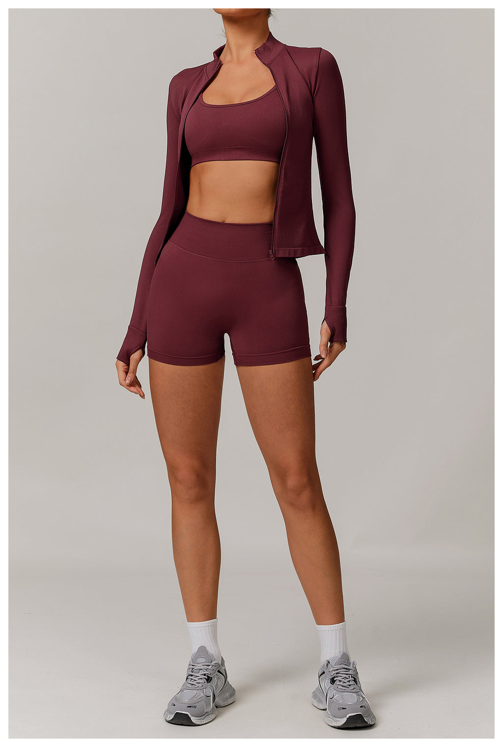 Seamless High-Waisted Yoga Shorts: Tummy-Control & Butt-Lifting Fitness Biker Shorts 4385