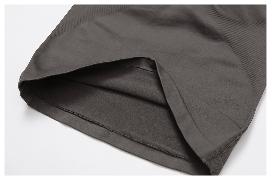 Ensemble de yoga dos nu sans coutures : Tenue de sport froncée moulante & Ensemble de fitness gainant 4552