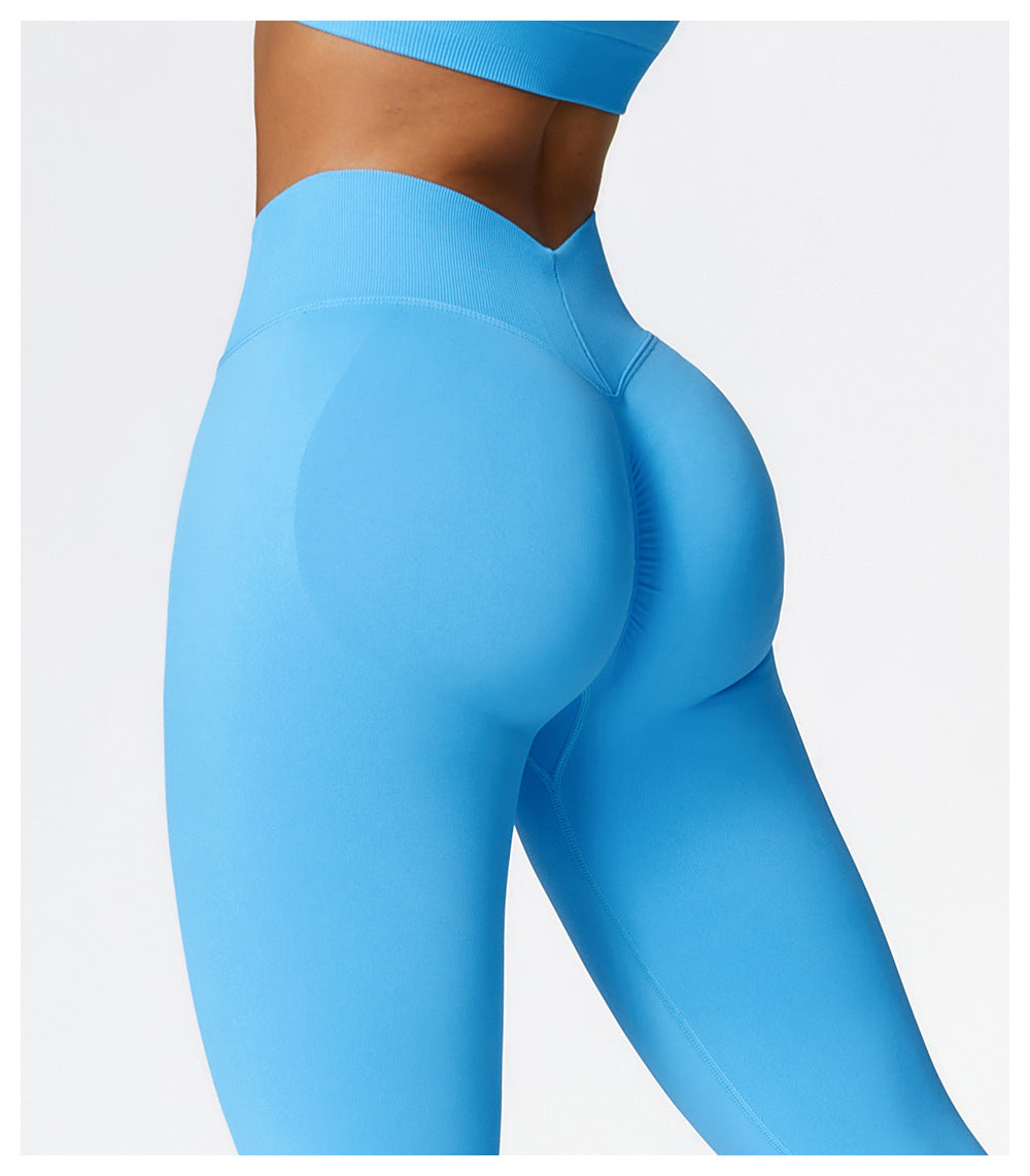 Legging de yoga sans couture taille haute en V : Push-up & Coupe ajustée, Séchage rapide, Vêtement de sport pour la course à pied 4426 (copie)