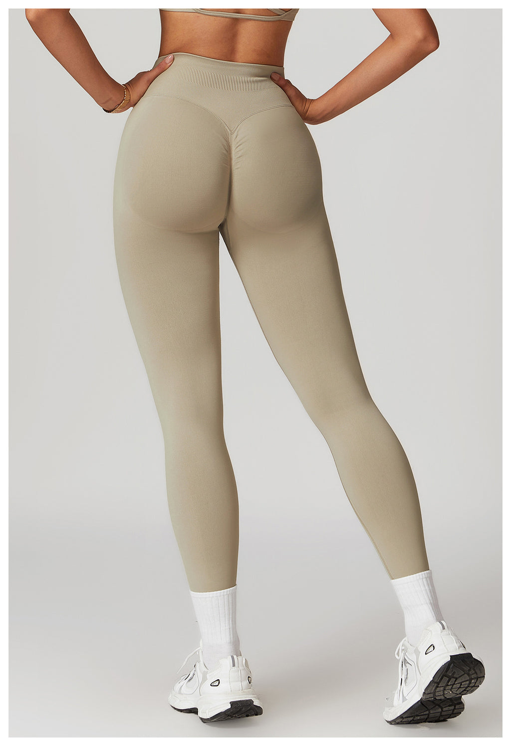 Legging de yoga sans couture galbant fesses : Pantalon de fitness taille haute, gainant et à séchage rapide 9421