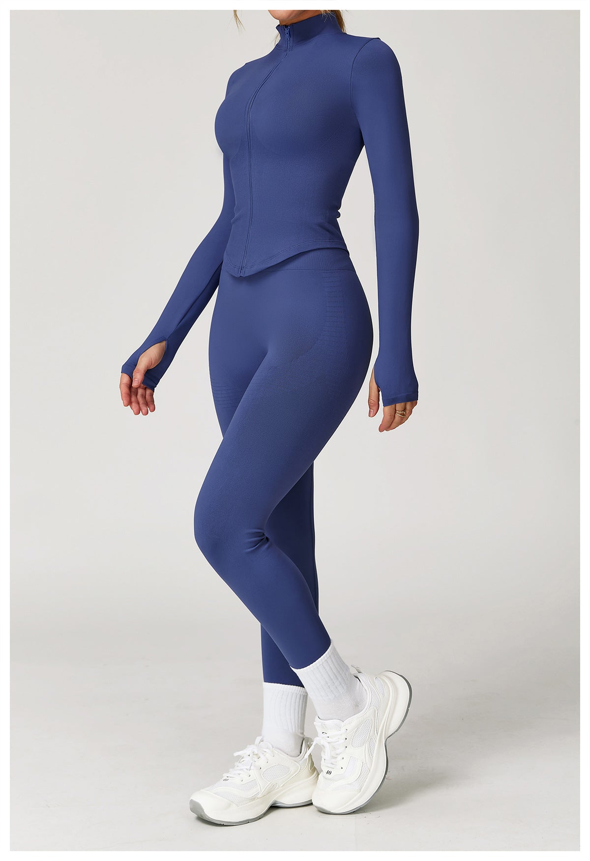 Ensemble de yoga côtelé sans couture à dos nageur : Ensemble de vêtements de sport gainant et rehausseur de fessier 5479