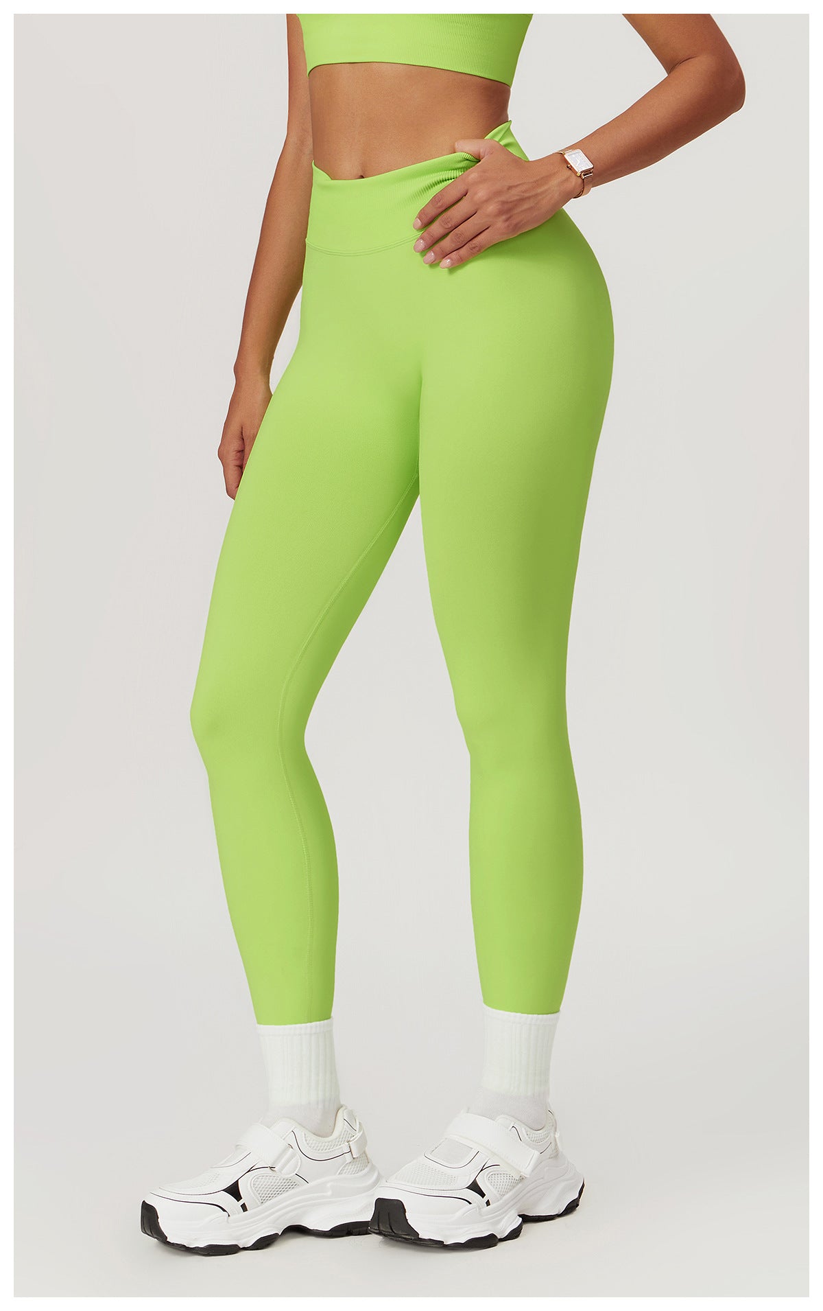 Legging de yoga sans couture galbant fesses : Pantalon de fitness taille haute, gainant et à séchage rapide 9421