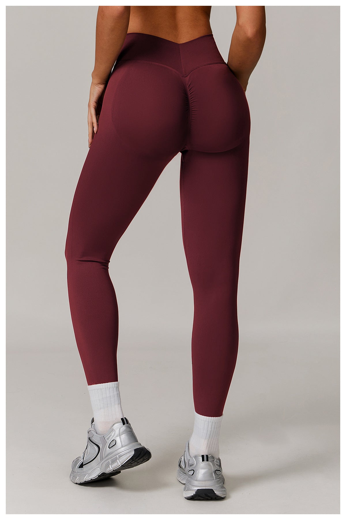 Legging de yoga sans couture taille haute en V : Push-up & Coupe ajustée, Séchage rapide, Vêtement de sport pour la course à pied 4426 (copie)