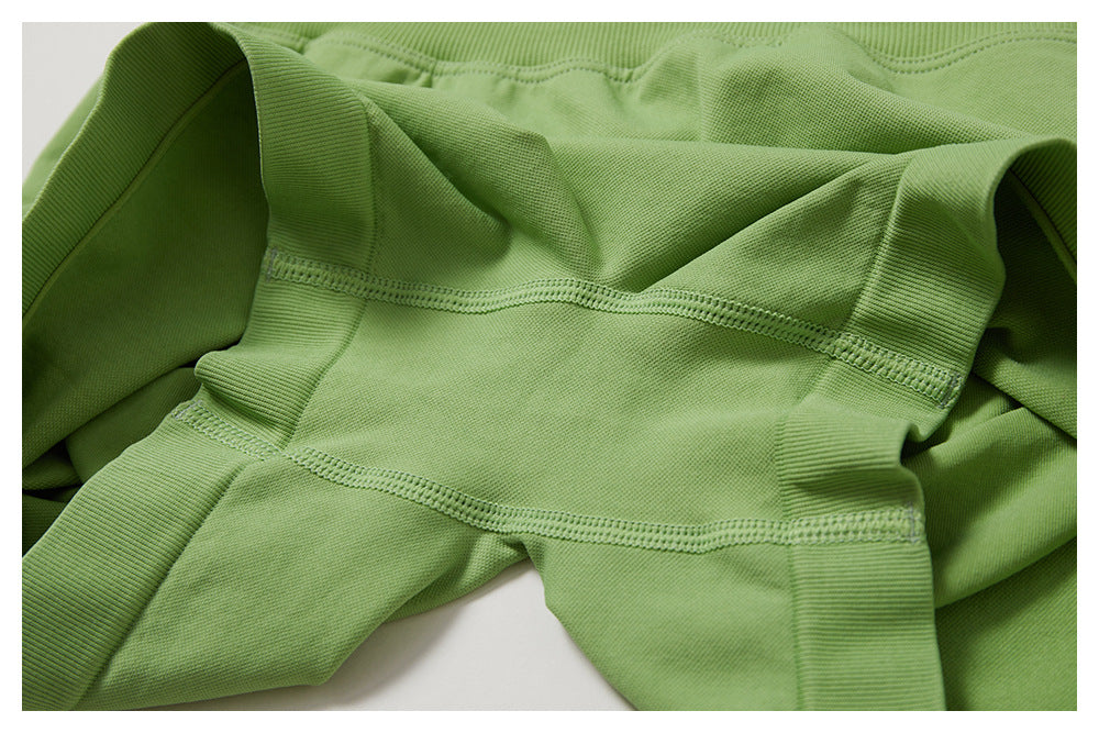 Short de Yoga Taille Haute Sans Couture : Short Cycliste de Sport Gainant et Rehausseur de Fesses 4389
