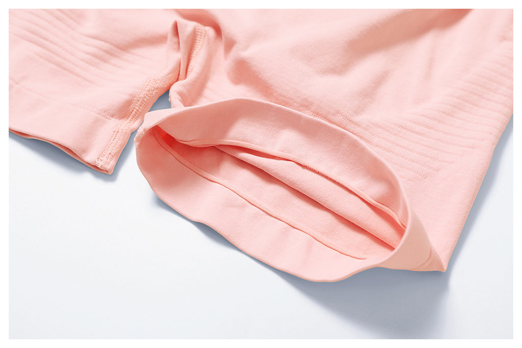 Short de yoga taille haute sans couture : Short cycliste de fitness gainant et push-up pour fesses 5475