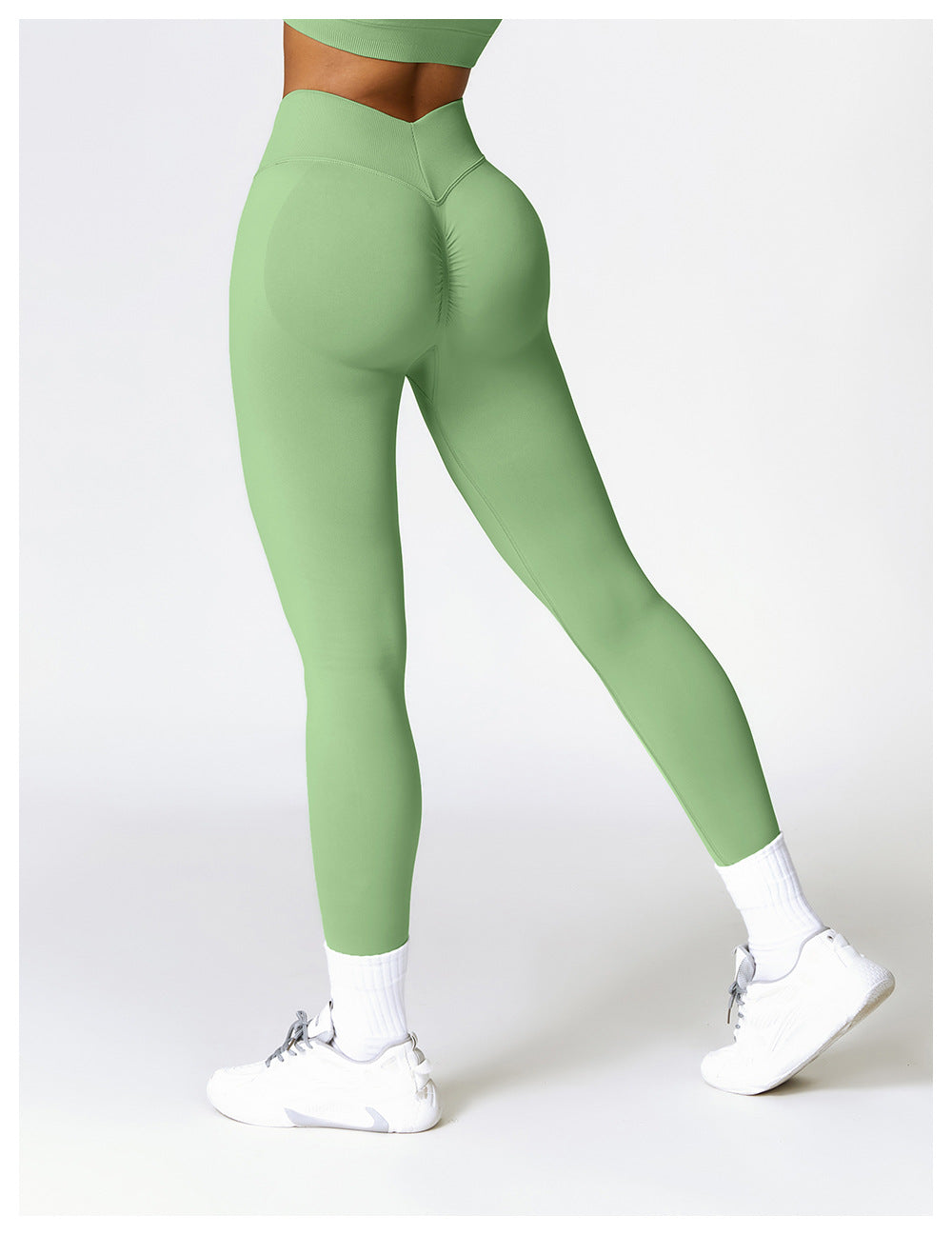 Legging de yoga sans couture taille haute en V : Push-up & Coupe ajustée, Séchage rapide, Vêtement de sport pour la course à pied 4426 (copie)