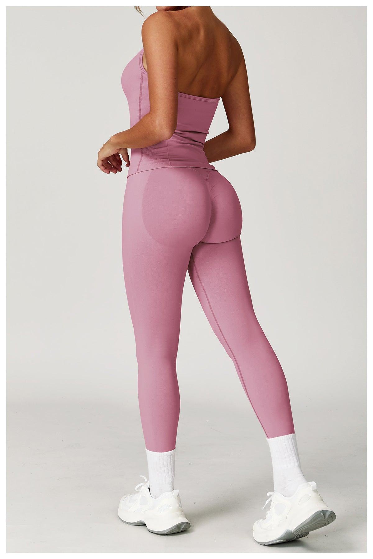 Legging de yoga rehausseur de fessier sans couture : Vêtement de sport taille haute gainant pour la course et le fitness 4524 (copie)