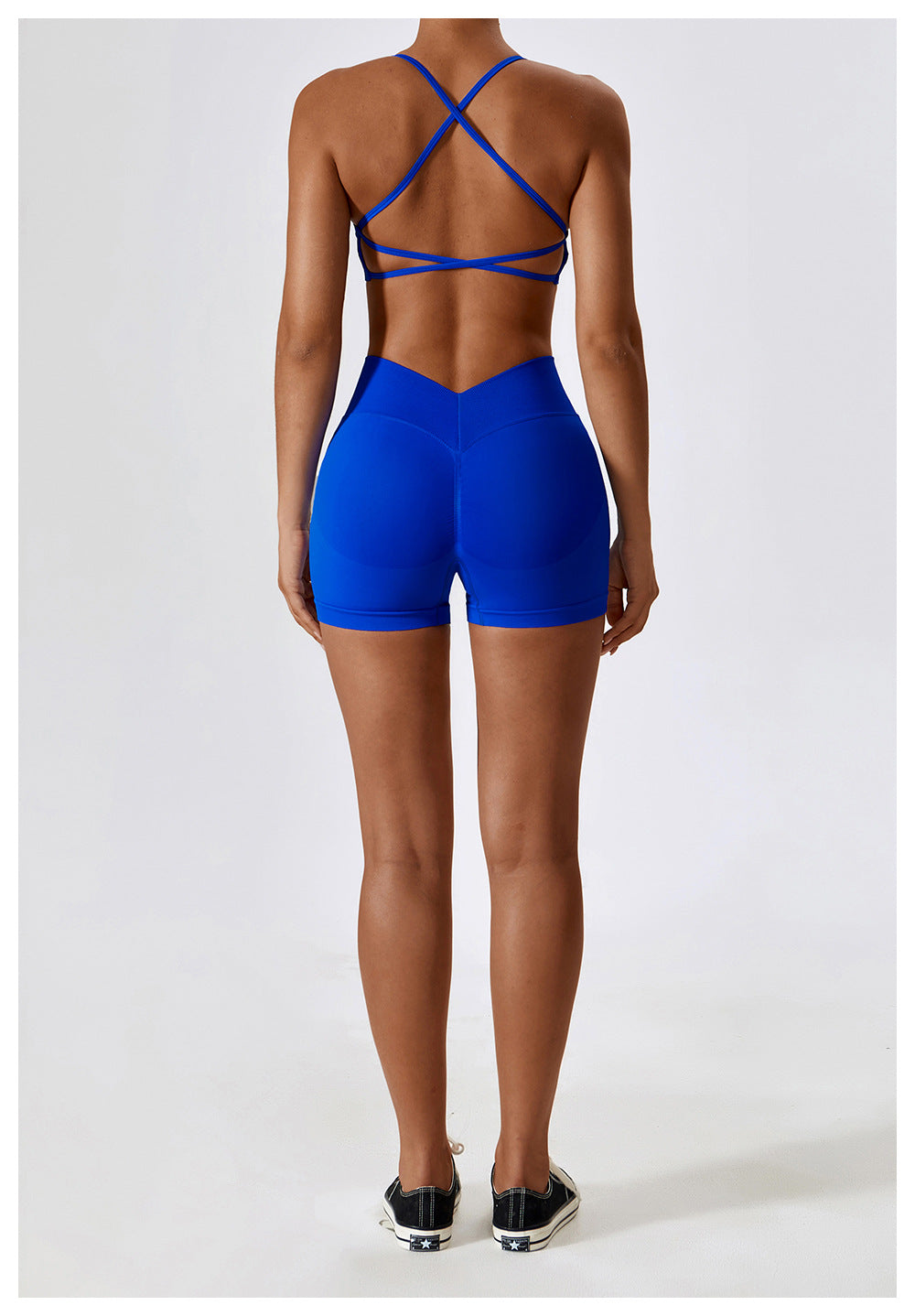 Seamless High-Waisted Yoga Shorts: Tummy-Control & Butt-Lifting Fitness Biker Shorts 4385