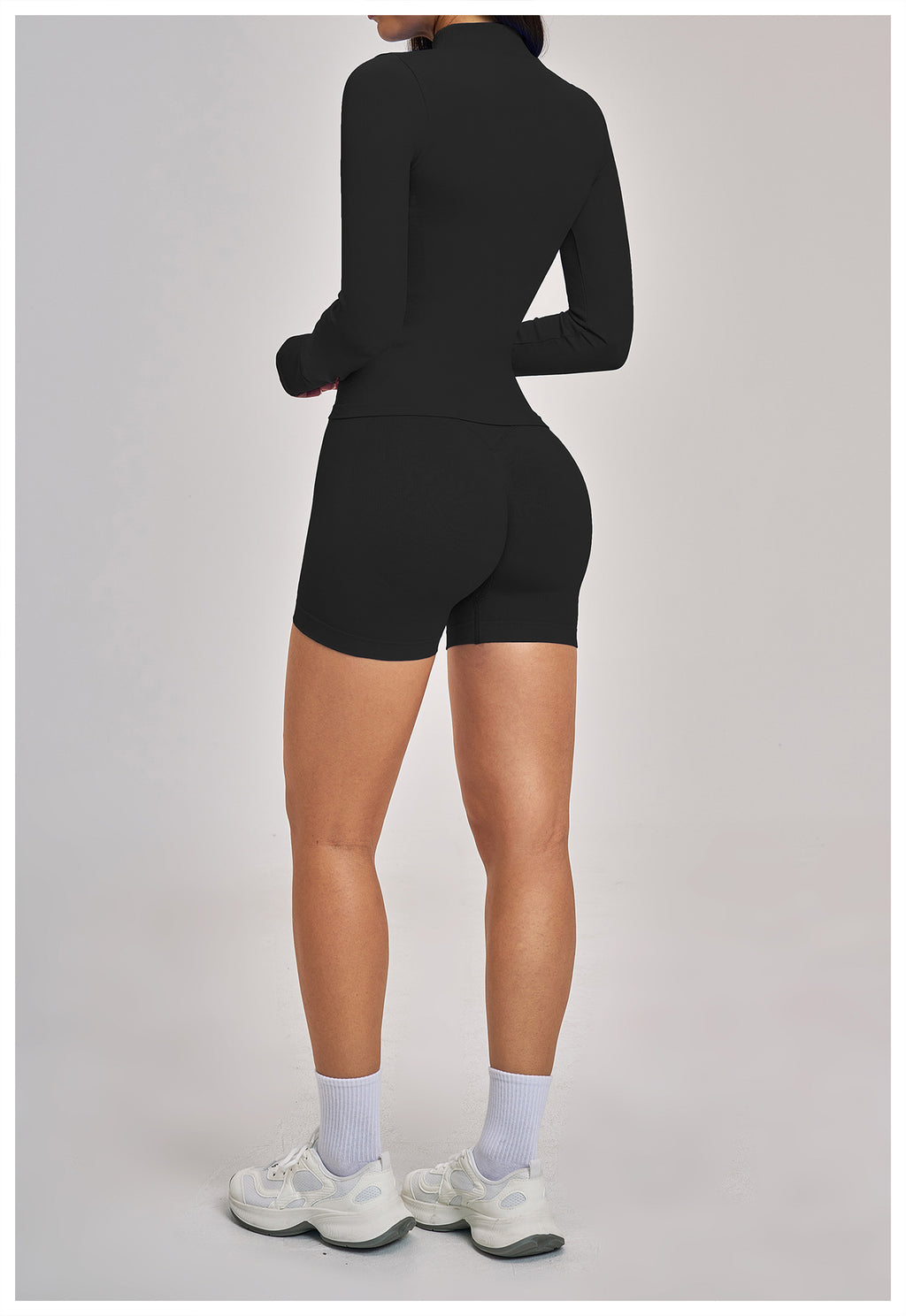 Ensemble de Yoga Sans Couture à Dos Croisé : Tenue de Sport Moulante et Ultra-Extensible pour la Course et le Fitness 4824