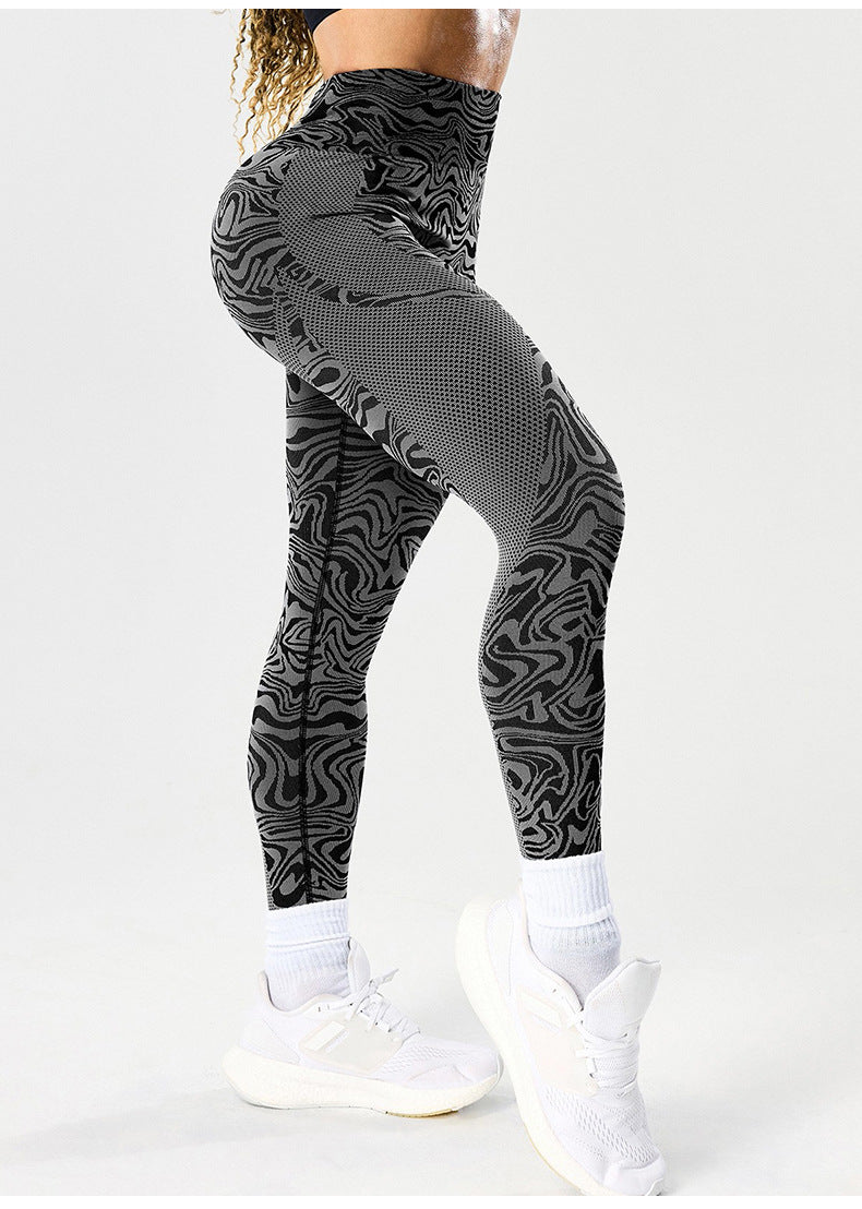 Leggings de yoga sans couture respirants taille haute pour femmes, pantalon de sport gainant et push-up pour la course à pied et l'entraînement