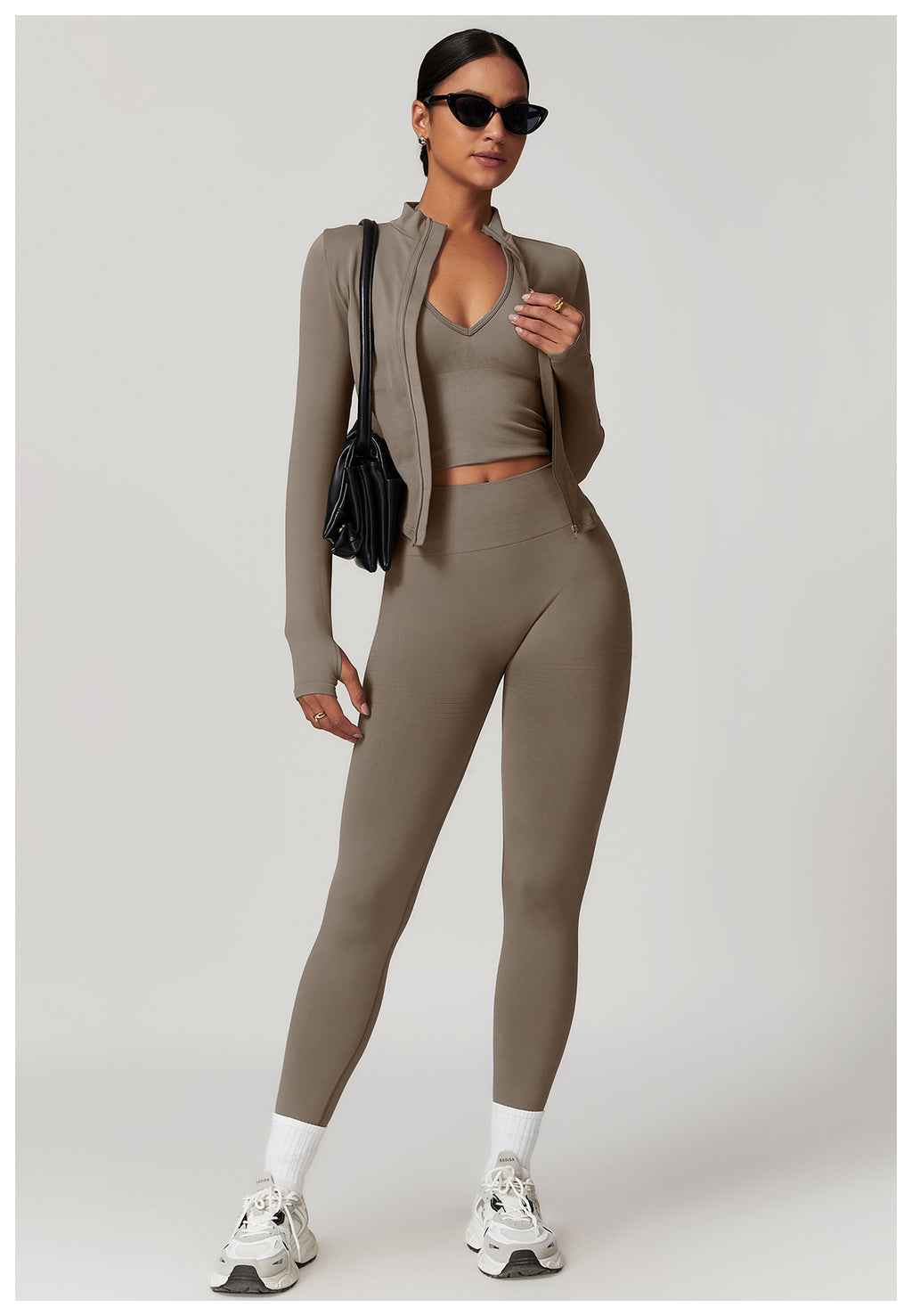 Ensemble de yoga côtelé sans couture à dos nageur : Ensemble de vêtements de sport gainant et rehausseur de fessier 5479