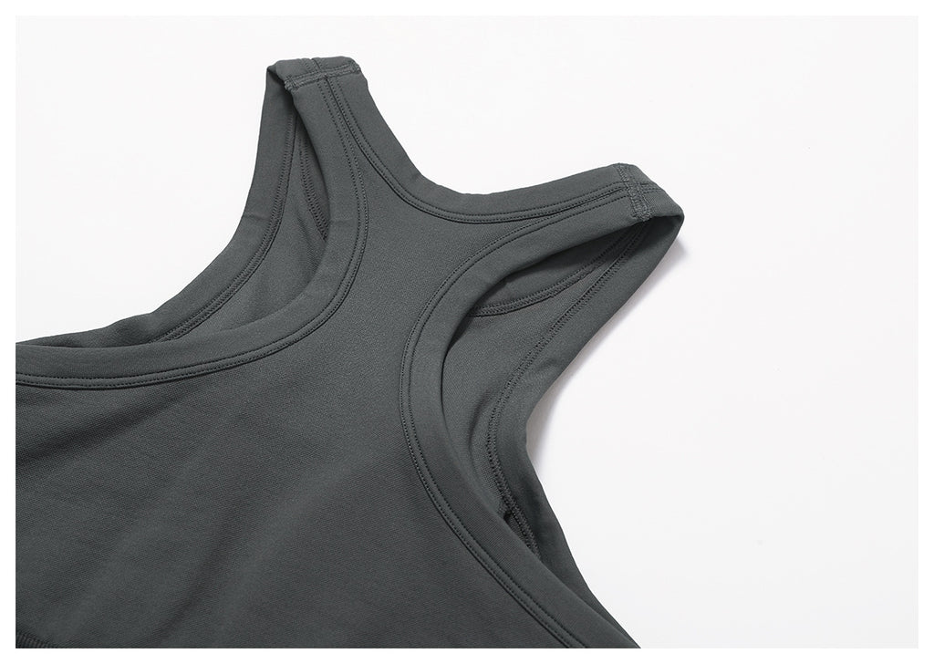 Ensemble de yoga côtelé sans couture à dos nageur : Ensemble de vêtements de sport gainant et rehausseur de fessier 5479
