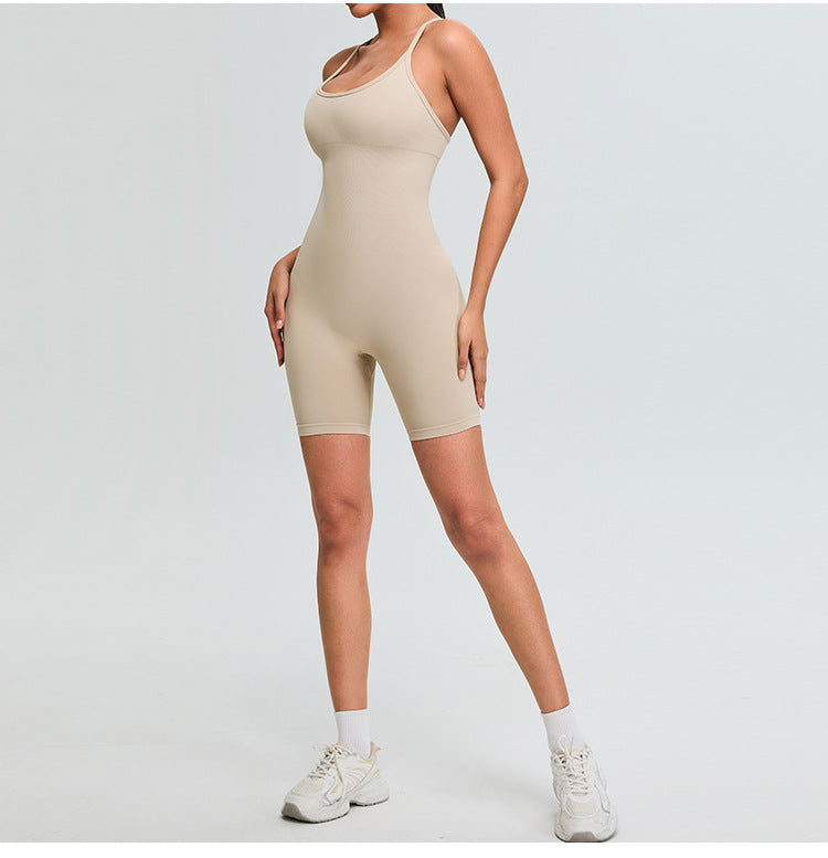 Combinaison Yoga Sans Couture : Justaucorps de Danse Ultra Extensible & Combinaison Sculptante Contrôle Ventre