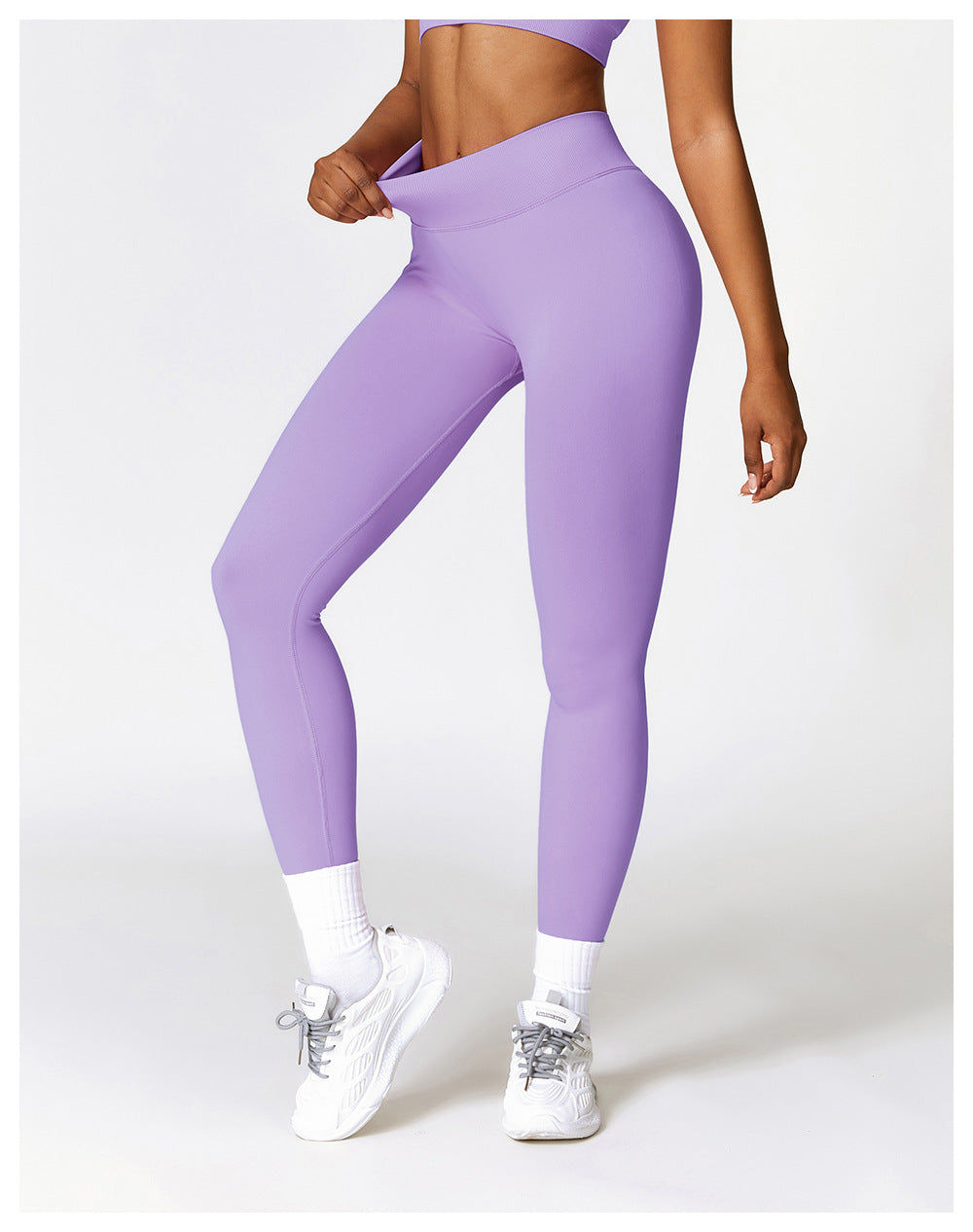 Legging de yoga sans couture taille haute en V : Push-up & Coupe ajustée, Séchage rapide, Vêtement de sport pour la course à pied 4426 (copie)