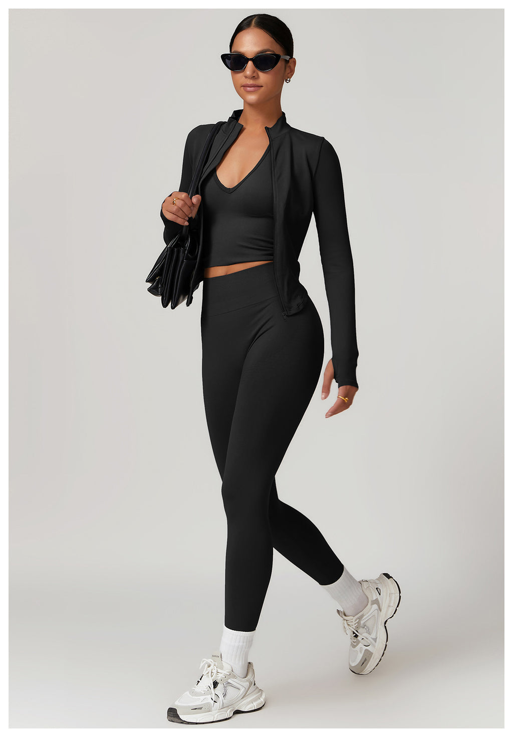 Ensemble de yoga côtelé sans couture à dos nageur : Ensemble de vêtements de sport gainant et rehausseur de fessier 5479