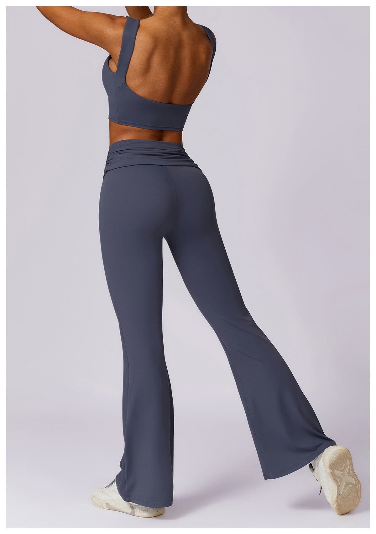 Yoga-Tanktop mit hohem Halt, stoßfest, Racerback, Push-up, schnell trocknend, Fitness-Top, Running, schmaler Sport-BH