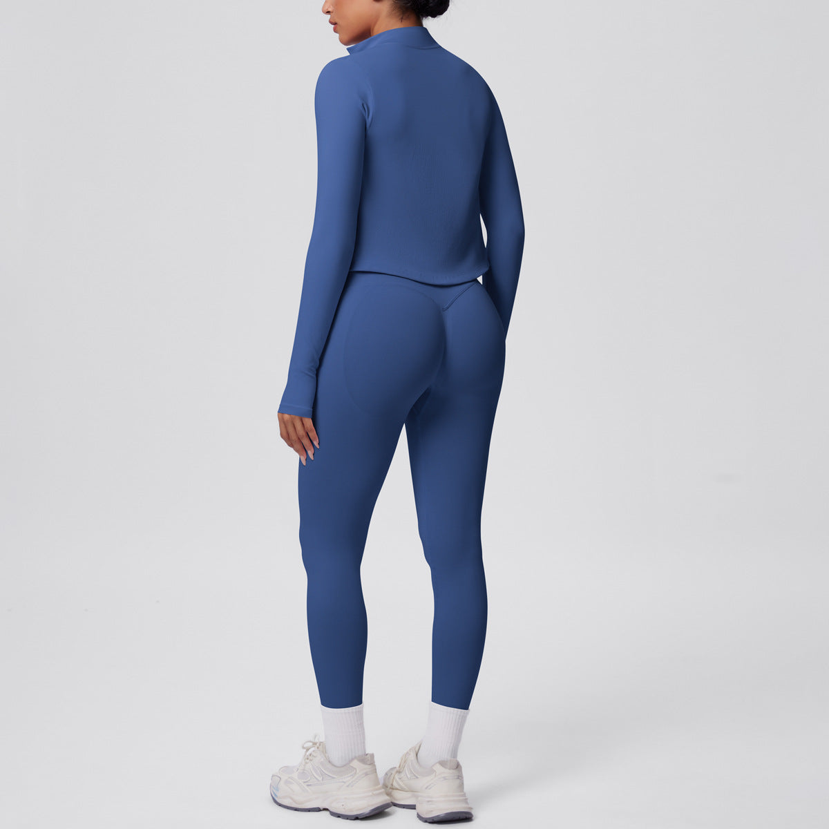 Ensemble de yoga 3 pièces sans coutures : Tenue d'entraînement respirante et très extensible - Soutien-gorge de sport, haut ajusté et leggings taille haute